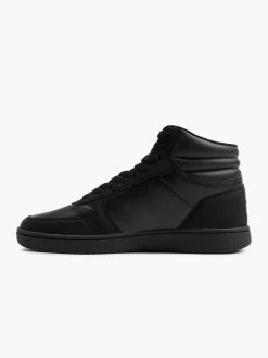 Court Mid Black/Gold Trainers