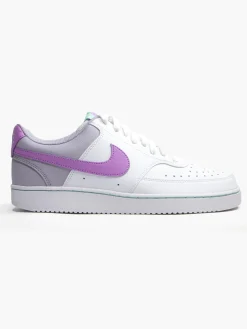 Court Vision Low White/Fuchsia Trainers
