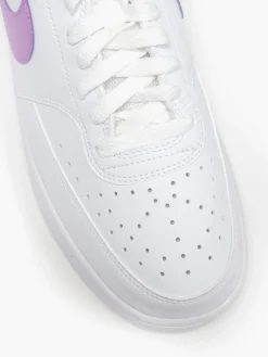 Court Vision Low White/Fuchsia Trainers