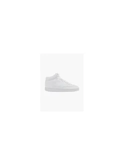 Court Vision Mid White Lace-up Trainer