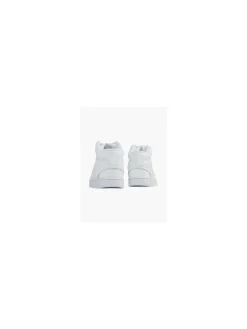 Court Vision Mid White Lace-up Trainer