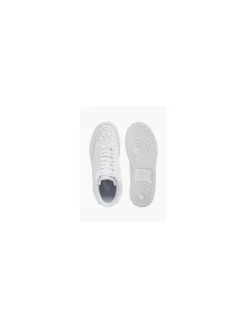 Court Vision Mid White Lace-up Trainer