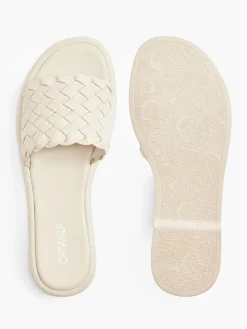 Cream Braided Detail Sandal