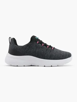 Cyclone Black/Charcoal Slip On Trainers