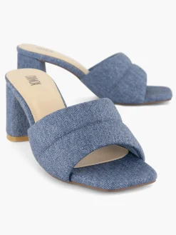 Denim Padded Mule