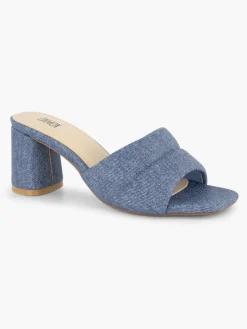 Denim Padded Mule