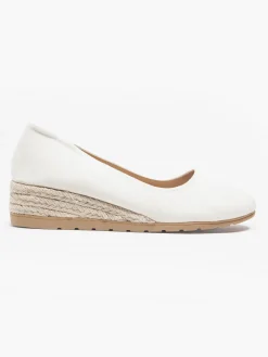 Ecru Wedge Espadrille