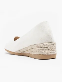 Ecru Wedge Espadrille