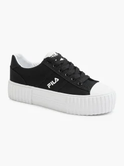 Fila New Black Canvas Platform Lace-up Trainer