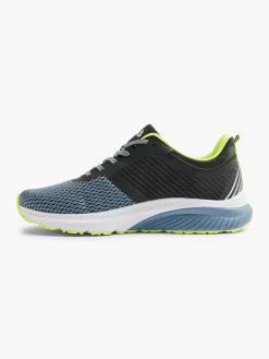 Fila New Black/Blue/Yellow Lace-up Running Trainer