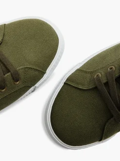 Fila New Green Canvas Lace-up Trainer