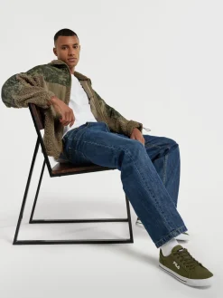 Fila New Green Canvas Lace-up Trainer