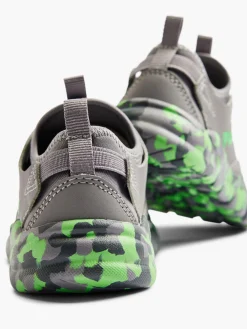 Fila New Toddler's Grey/Green Camouflage Slip-on Trainer