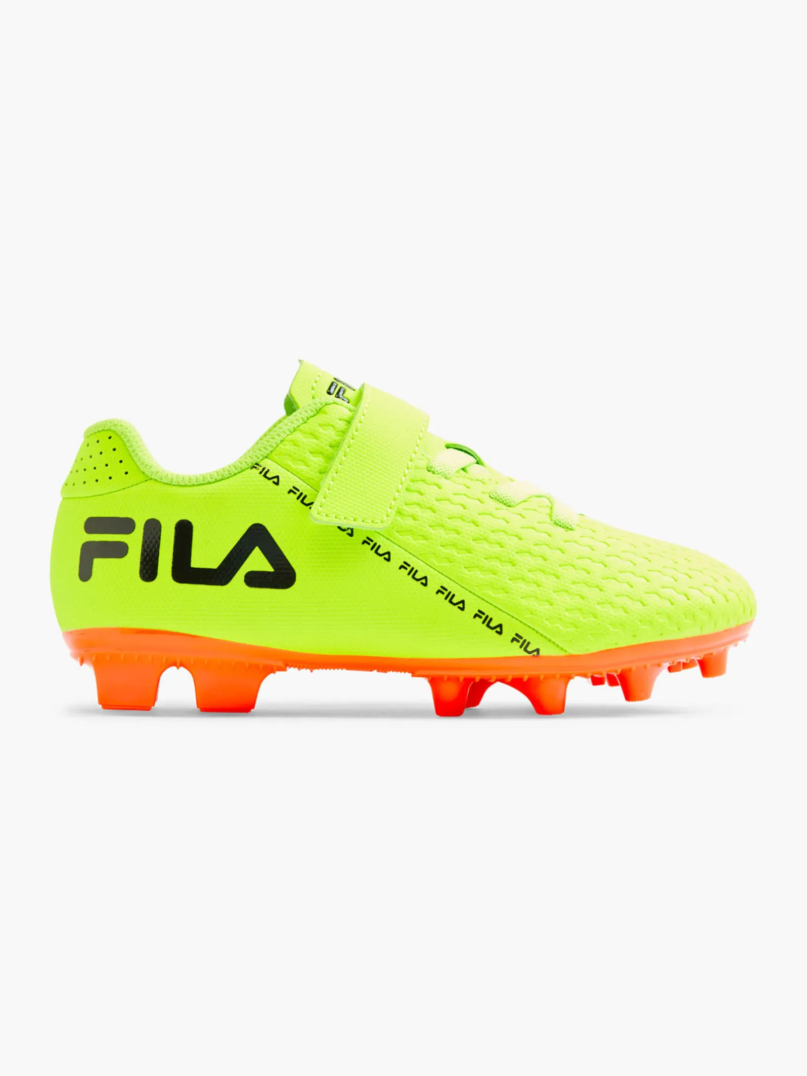 Fila New Yellow/Orange Junior Velcro Football Boot