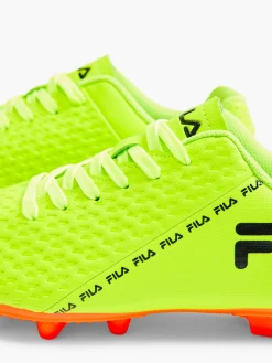 Fila New Yellow/Orange Teens Lace-up Football Boot