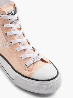 Fila Peach Canvas Lace-up Hi-Top