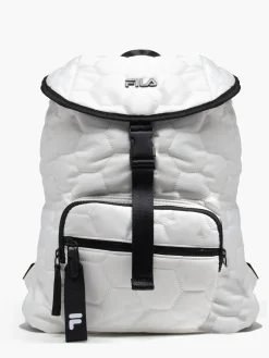 Fila White Quilted Backpack