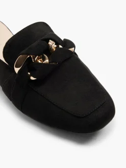 Flat Slip On Loafer with Chain Detail