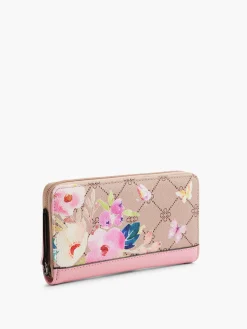 Floral Patterned Monogram Purse
