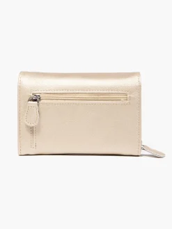 Gold Double Flap Purse