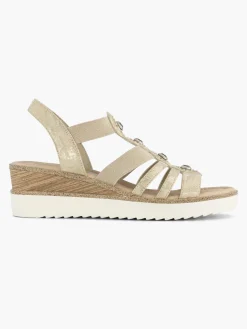 Gold Jewelled Comfort Gladiator Sandal