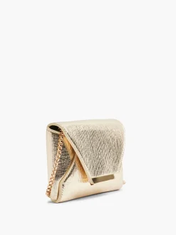 Gold Metallic Clutch Bag