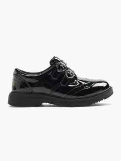 Graceland Junior Girl Black Patent Brogue School Shoes