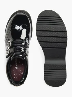 Graceland Junior Girl Black Patent Brogue School Shoes