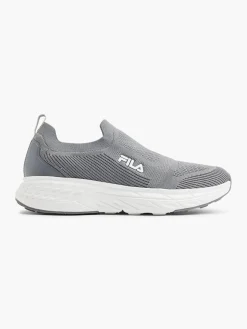 Grey/White Slip On Trainers