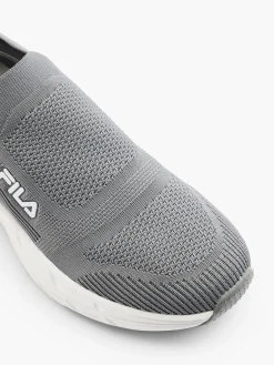 Grey/White Slip On Trainers