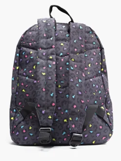 Hype Girls Black Mini Leopard Backpack