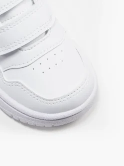 Infant Boys Adidas White Hoops Low 3.0 CF I Trainers