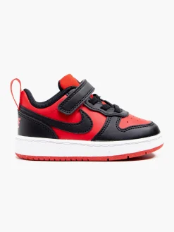 Infant Boys Nike Black/Red Court Borough Low Recraft Trainers