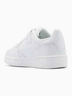 Infant White Court Velcro Trainers