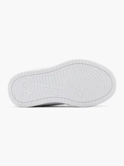 Infant White Court Velcro Trainers