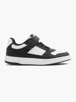 Junior Boy Black & White Trainers