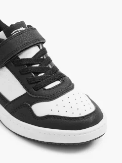 Junior Boy Black & White Trainers