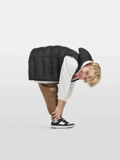 Junior Boy Black & White Trainers