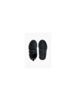 Junior Boys Black Twin Strap Sporty Shoes
