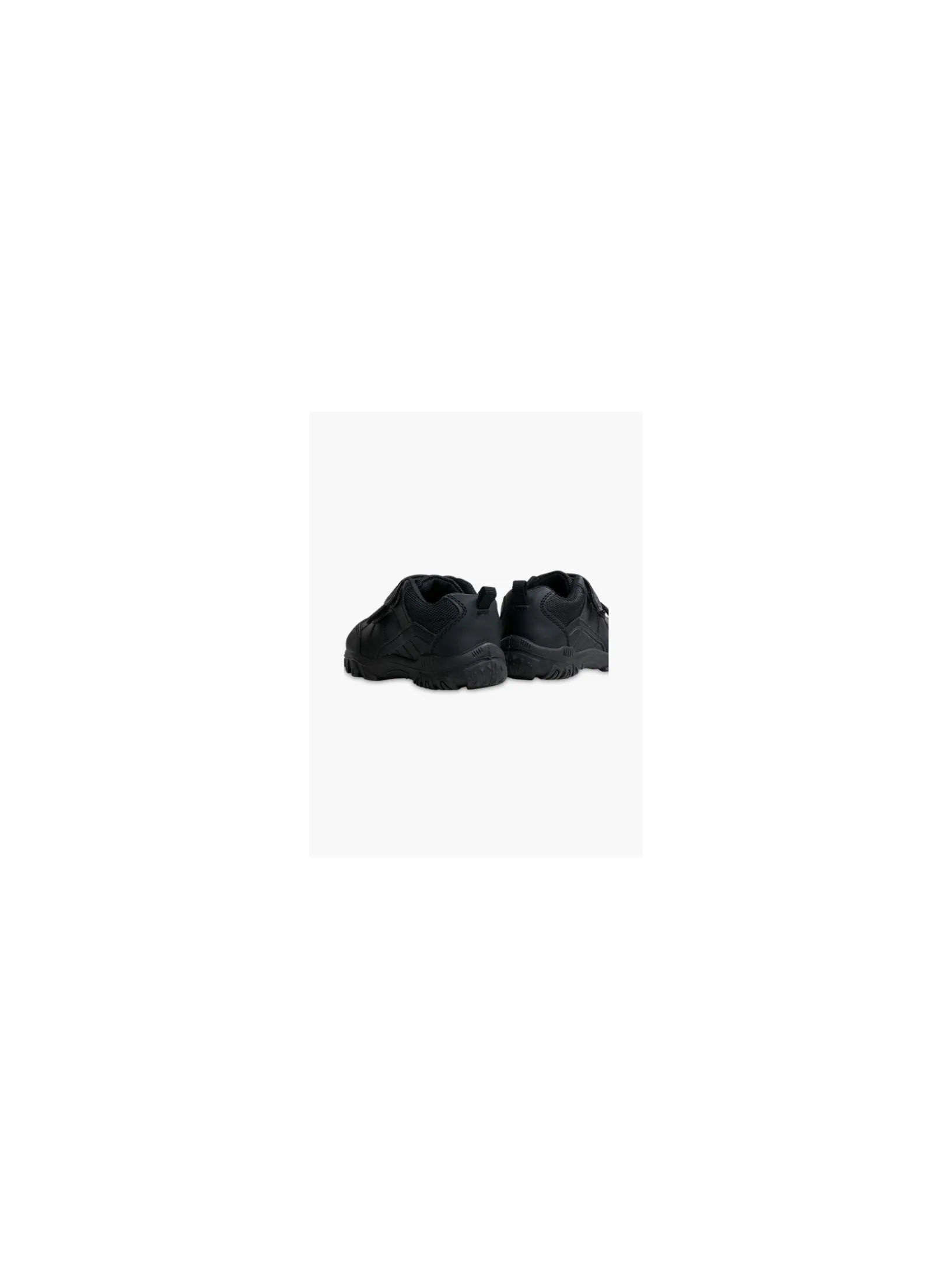 Junior Boys Black Twin Strap Sporty Shoes