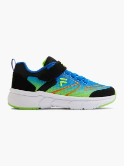 Junior Boys Blue/Green Velcro Trainers