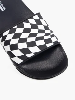 Junior Boys Checkered Slides