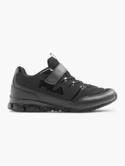 Junior Boys Fila Black Touch Strap Trainers