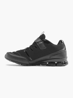 Junior Boys Fila Black Touch Strap Trainers