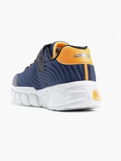 Junior Boys Skechers Navy/Orange Trainers
