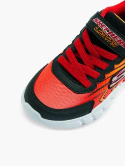 Junior Boys Skechers Velcro Red/Black Trainers