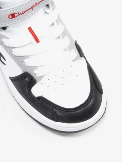 Junior Boys White/Grey Rebound 2.0 Mid Trainers