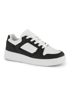 Junior Girl Black & White Trainer