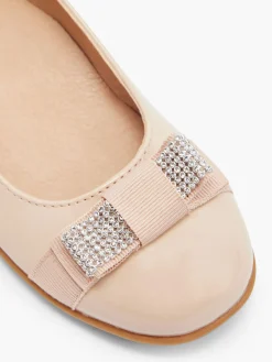 Junior Girl Diamante Bow Ballerina