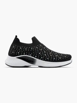 Junior Girl Gem Detail Slip On Trainer
